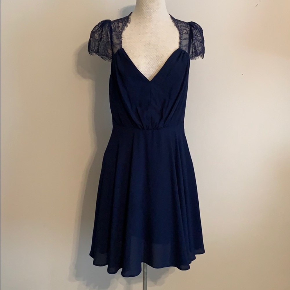 ASOS Lace back V-Neck dress
